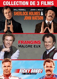 Pack 3 films : Holmes & Watson + Frangins malgré eux + Ricky Bobby : le roi du circuit