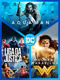 Coleção de 3 Filmes: Aquaman, Liga da Justiça e Mulher-Maravilha