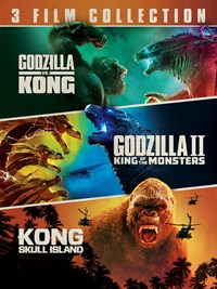 Godzilla vs Kong/Godzilla King of the Monsters/Godzilla Skull Island/3 Film Coll