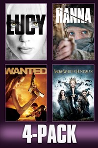 Lucy, Hanna, Wanted, & Snow White and the Huntsman 4-Pack
